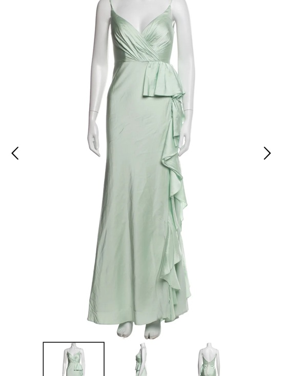 Mac Duggal Dresses & Skirts - Mac Duggal Mint Green Ruffle-Detail Evening Gown